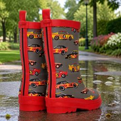 Comfortable Kids Rain Boots - Waterproof & Slip Resistant
