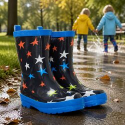 Comfortable and Practical Kids Rain Boots - Size 6