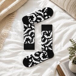 Comfortable Adult Zig Zag Socks for Size 36-40