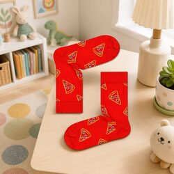Comfortable and Playful Pizza Slice Socks for Kids