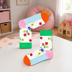 Warm and Reliable Kids Flower Socks for 2-3 Year Olds