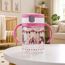 Kids Straw Bottle Mug 200ml Drinking Cup Training Sippy Cup Portable Water