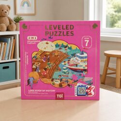 Leveled Puzzle Step 7 Long River of History Educational Brain Development Toy