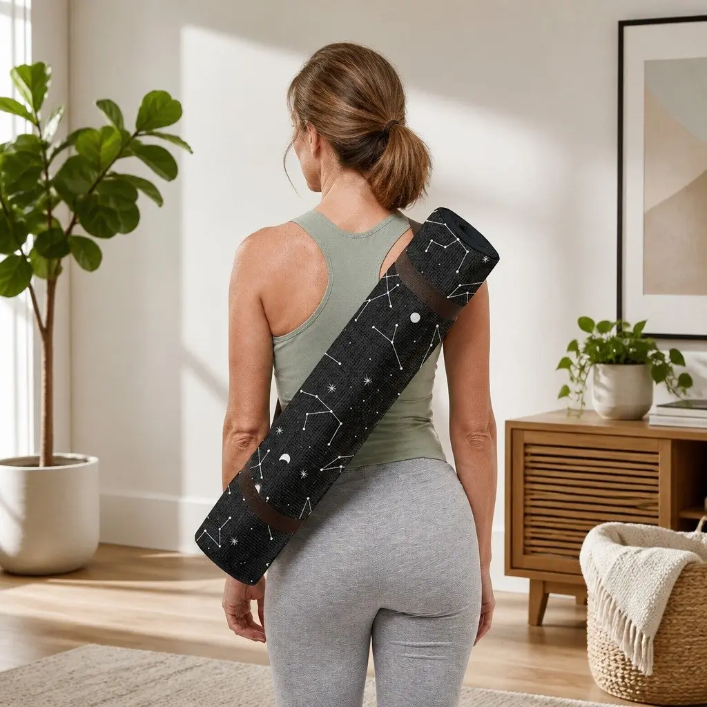 Yoga Mat Constellation Pattern Kids Fitness Exercise Cushion Portable