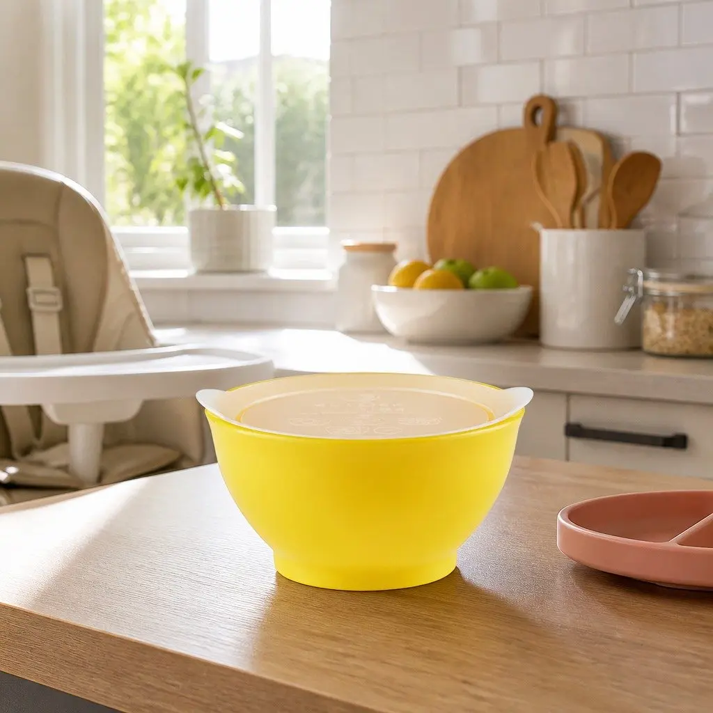 Spill-Proof Anti-Slip Bowl Self-Feeding Training 237ml Orange