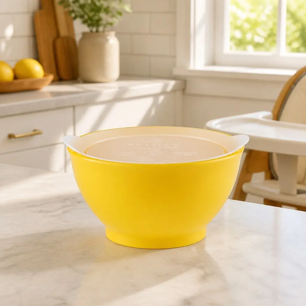 Spill-Proof Anti-Slip Bowl Stage 1 Feeding Toddler Infant Self-Feed 237ml Pink
