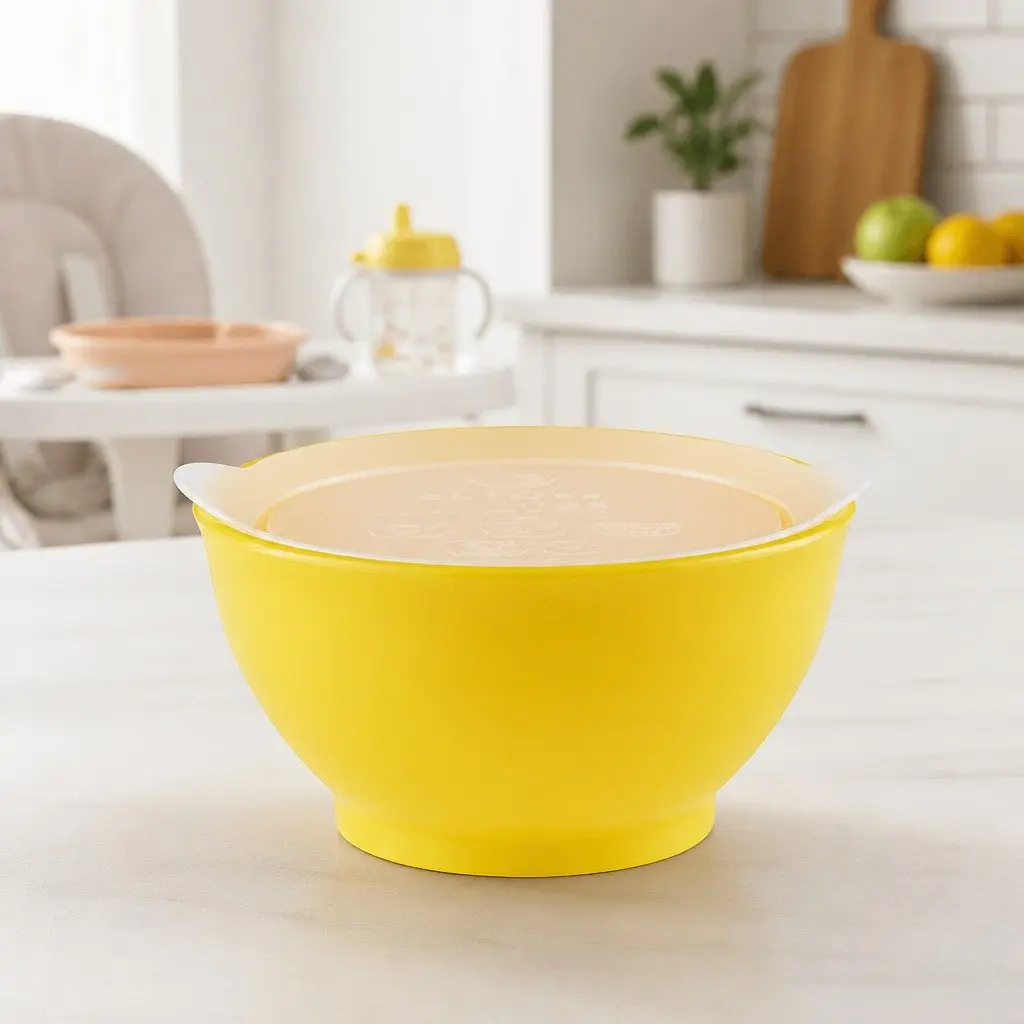 Spill-Proof Anti-Slip Bowl 8oz Pink Feeding Twin Pack