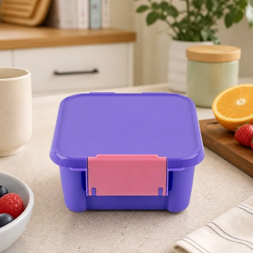 Bento Lunch Box Kids Snack Container Two Leakproof Compartments Compact Size