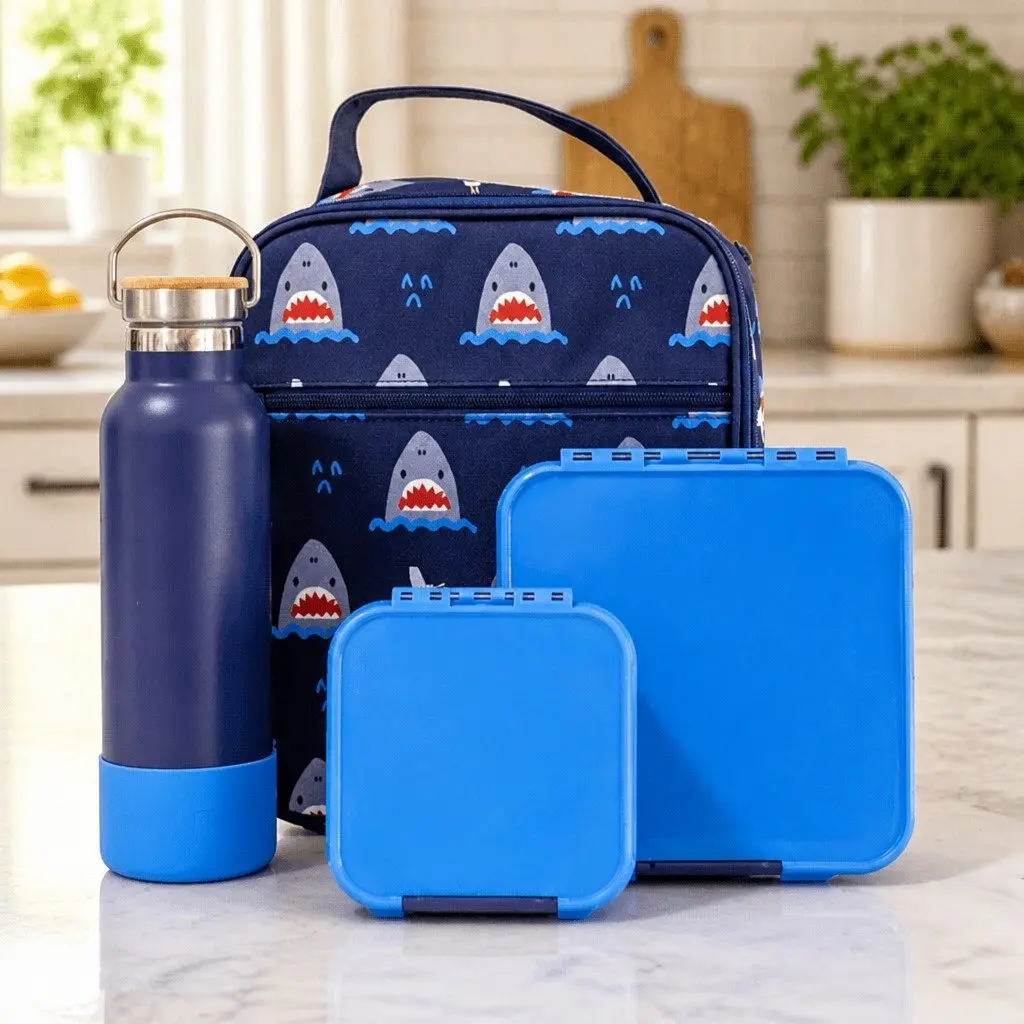 Bento Lunch Box Kids Snack Container Two Leakproof Compartments Compact Size