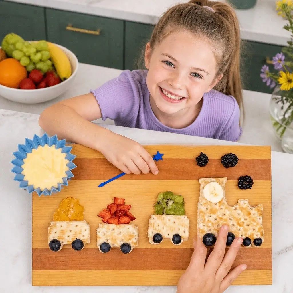Sandwich Cutters Kids Lunch Box Aeroplane Train Set 2 Piece