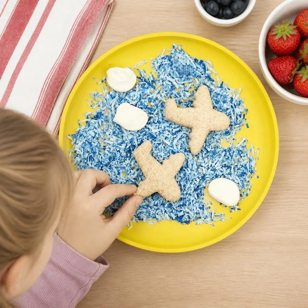 Sandwich Cutters Kids Lunch Box Aeroplane Train Set 2 Piece