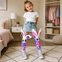 Adorable Bunny Knee-High Socks with 3D Ears for Kids