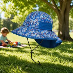 Warm and Protective Kids Sun Hat UPF50+, Fits 6-24 Months