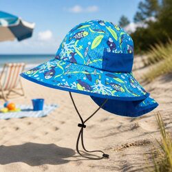Durable Kids Sun Hat with Adjustable Fit and Veil