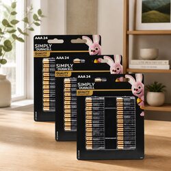 Value-Packed AAA Alkaline Batteries 24 Pack x3