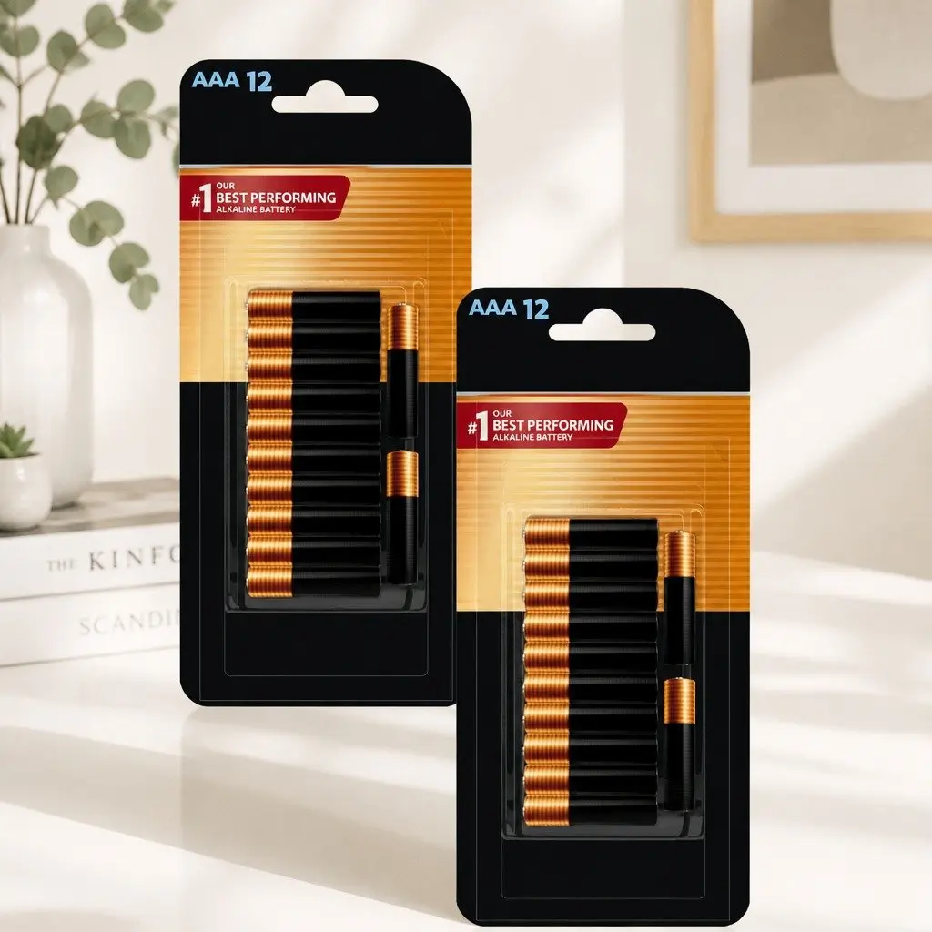 AAA Alkaline Batteries High Drain Devices Long Lasting Power 2x 12 Pack