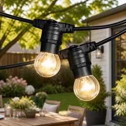 Festoon String Lights 38M Wedding Party Outdoor Indoor Warm White Decoration Kit