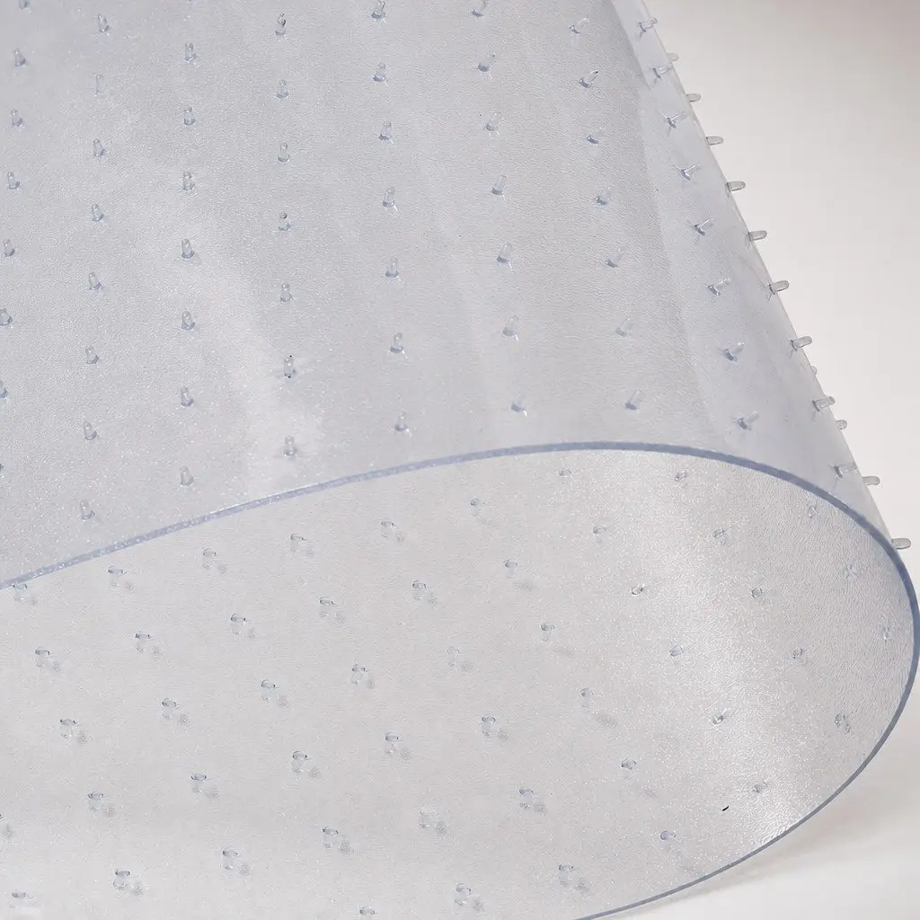 PVC Chair Mat Carpet Protector for Hard Surfaces Clear 120cm x 90cm