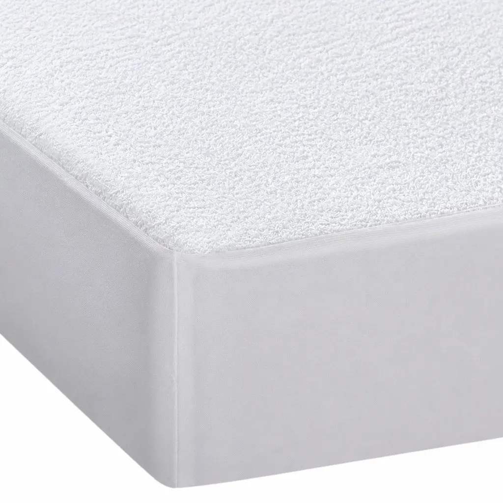 Mattress Protector Waterproof Dust Mite Barrier Fitted White