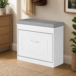 Reliable Shoe Storage Cabinet with Comfortable Seat
