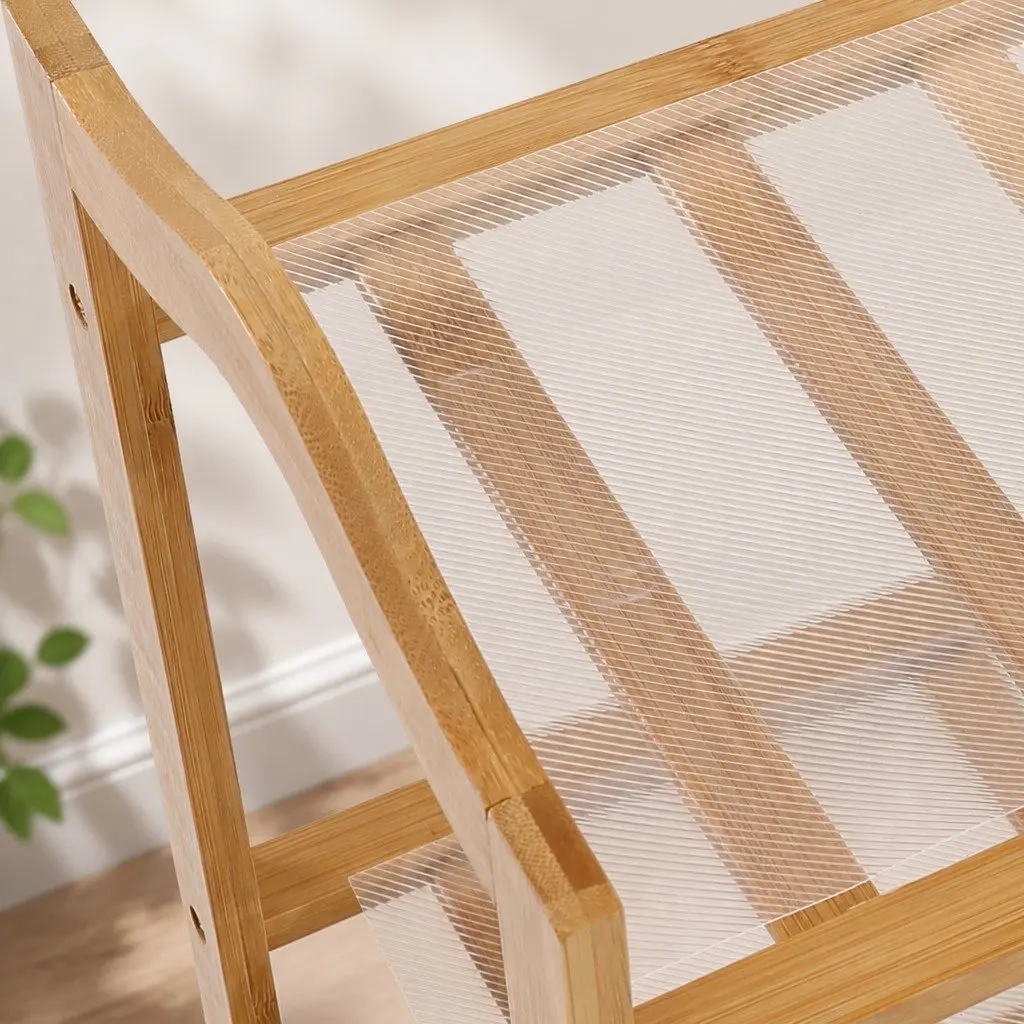 Bamboo Shoe Rack Storage 10 Tier 80cm Wide Wooden Organizer Natural