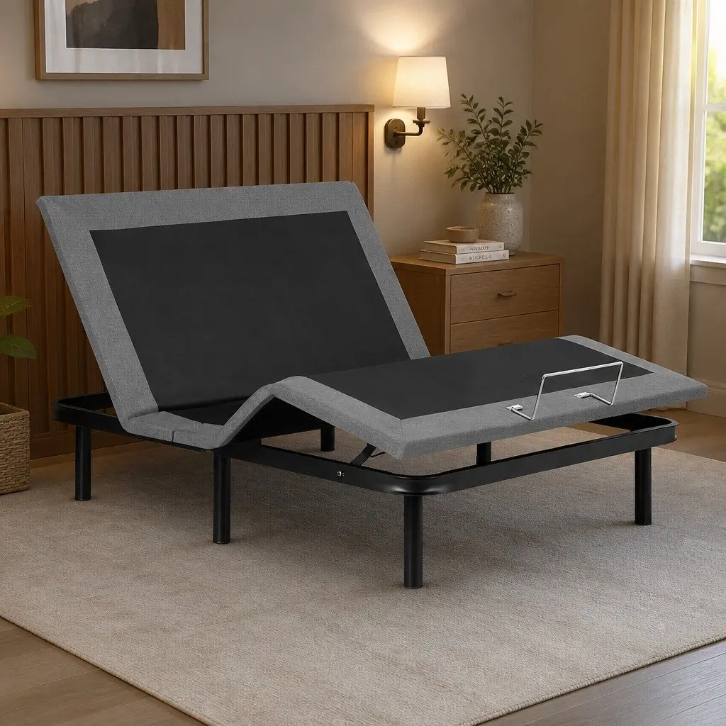 Adjustable Bed Frame Double Size Electric Base Wireless Remote Zero Gravity
