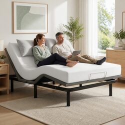 Comfort and Value: Queen Adjustable Bed Frame with Mattress
