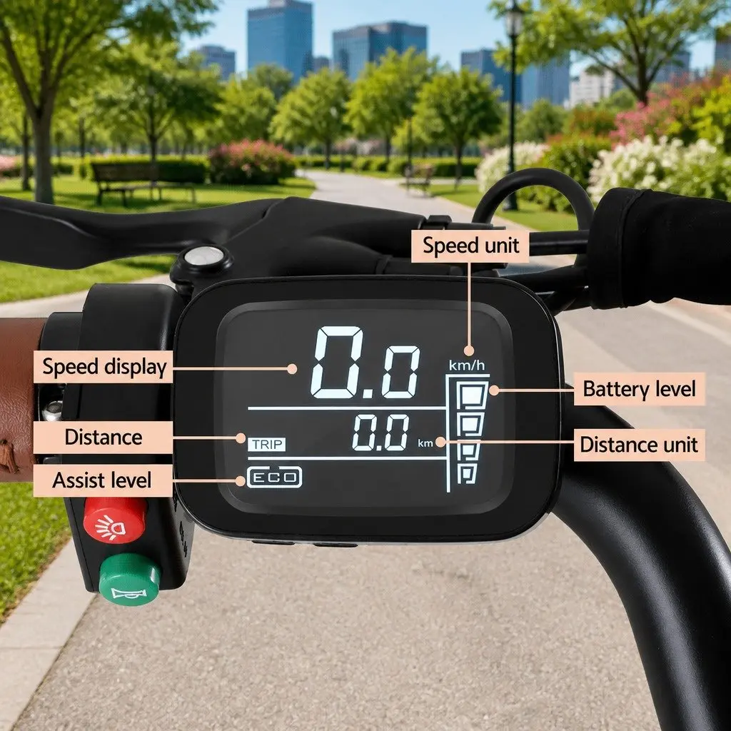 Electric Bike Commuter Bicycle 26 Inch Brushless Motor White