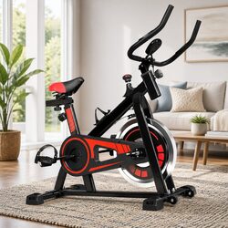 Bike Exercise Bike Flywheel Cycling Home Gym Fitness Training Black