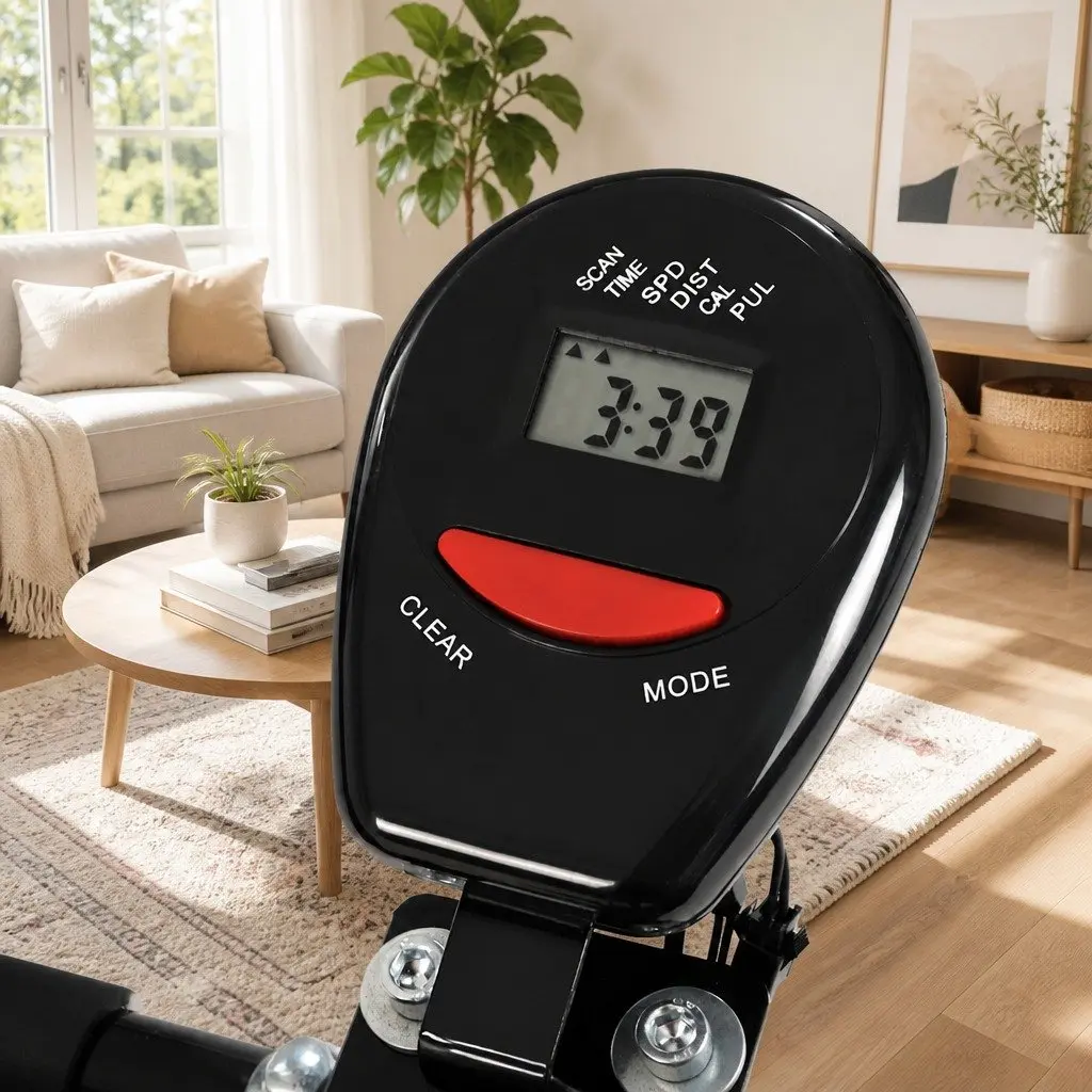 Exercise Bike Indoor Cycling Training Adjustable Resistance Black