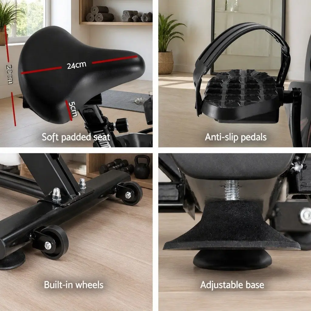 Exercise Bike Stationary Flywheel Fitness Machine Home Gym Cycling Black