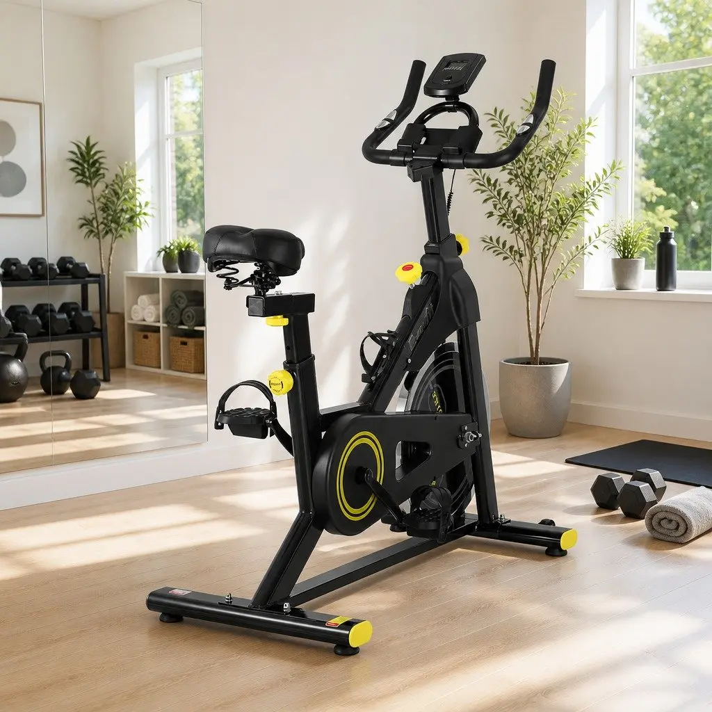 Exercise Bike Cardio Home Gym Adjustable Black