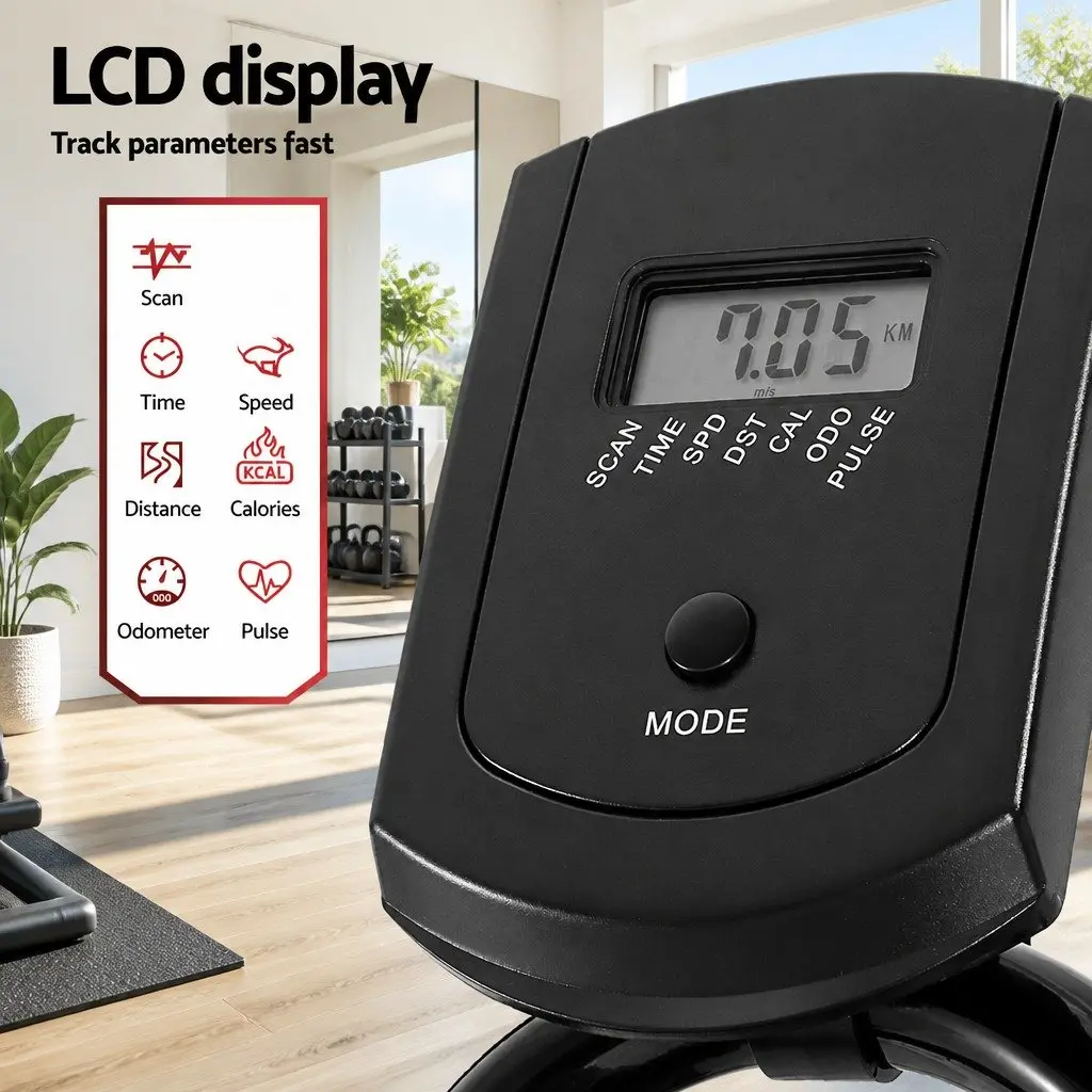 Exercise Bike Cardio Home Gym Adjustable Black