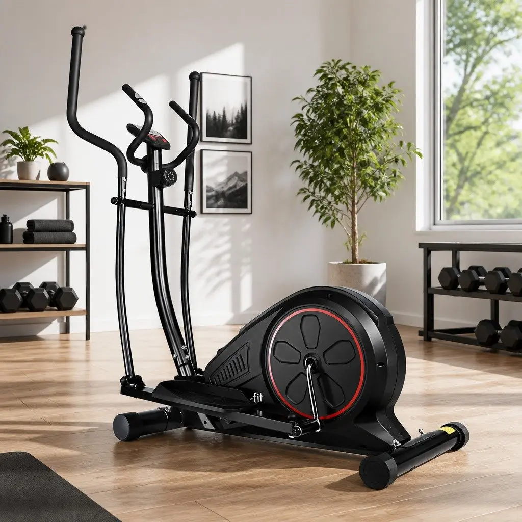 Elliptical Cross Trainer Exercise Bike Home Gym Fitness Machine Black