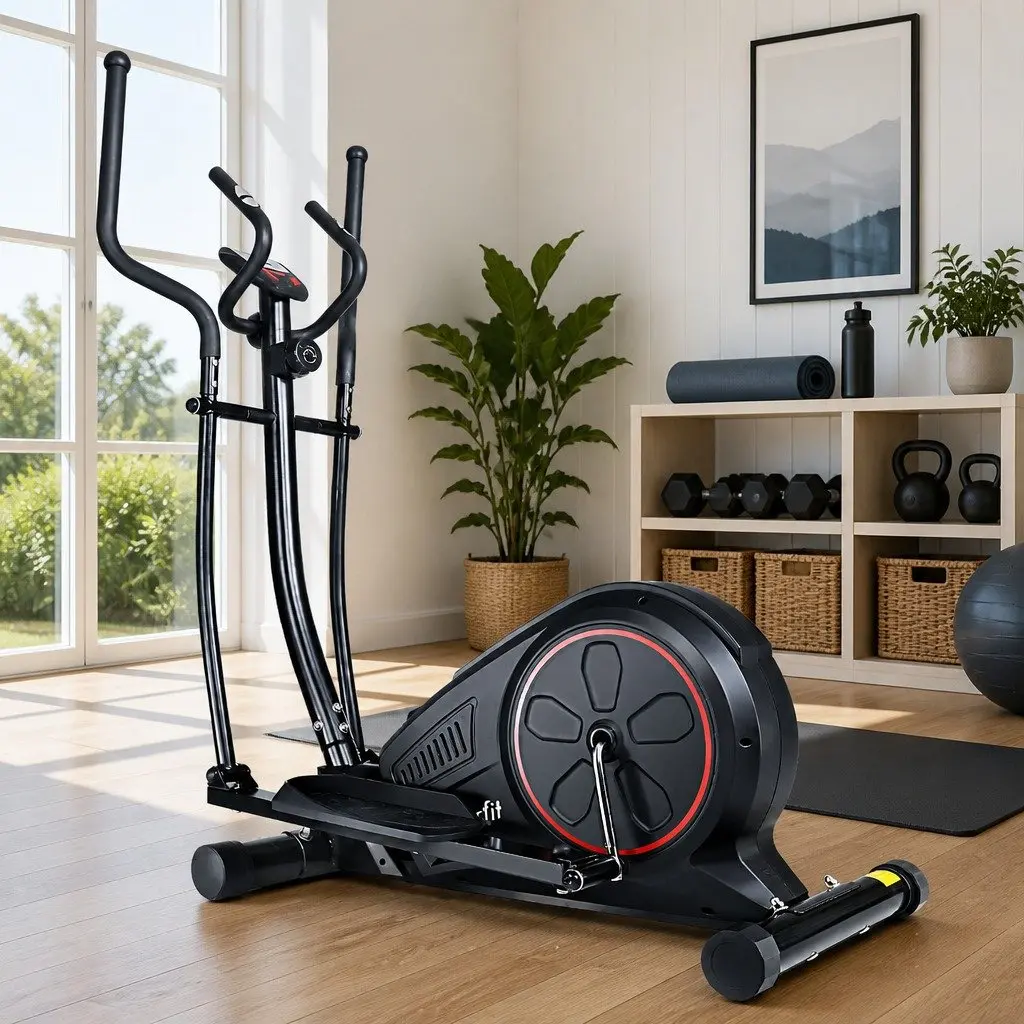 Elliptical Cross Trainer Exercise Bike Home Gym Fitness Machine Black