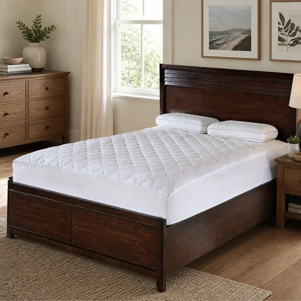 Fitted Waterproof Bed Mattress Protector King Size Bedding Cover Sheet