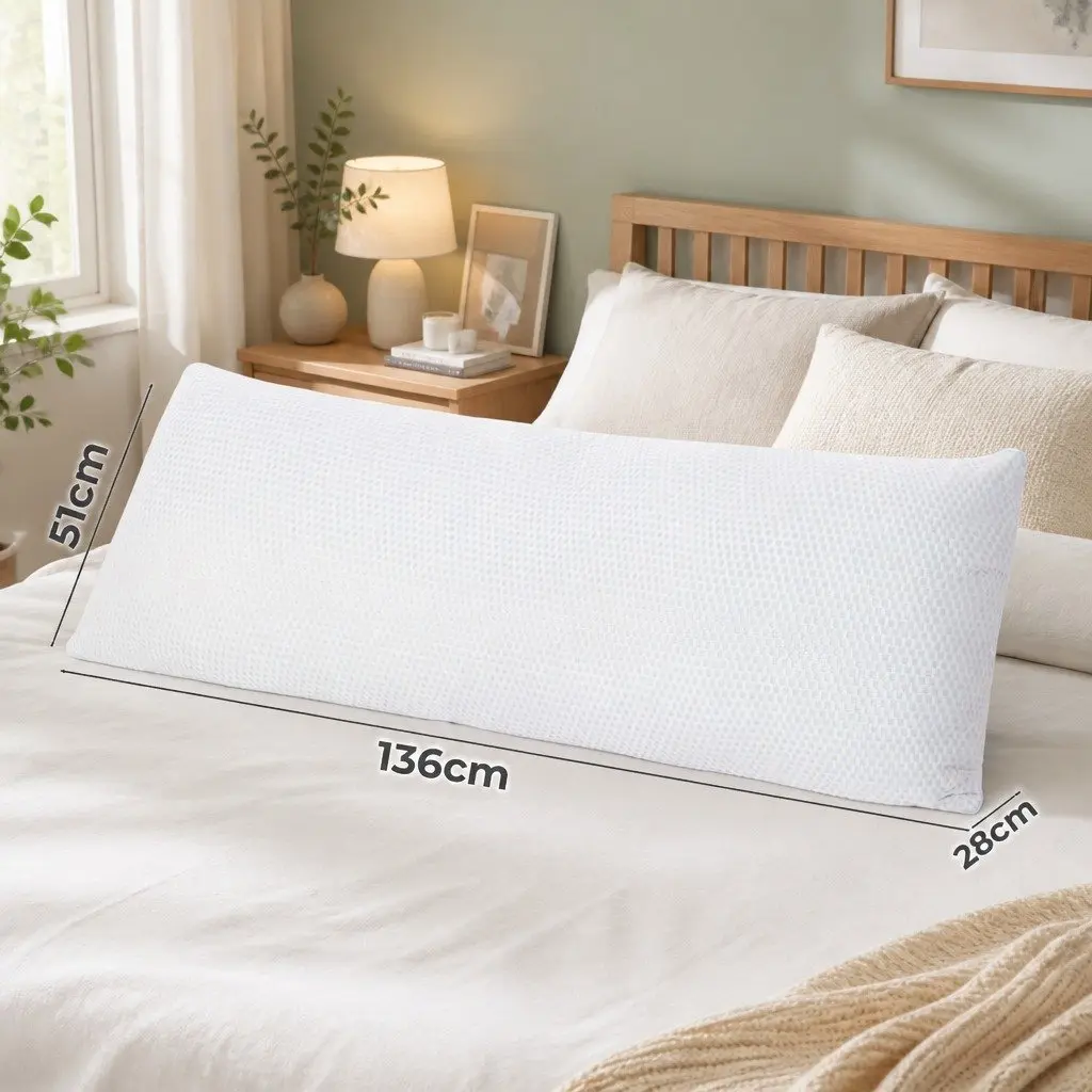 Full Body Pregnancy Pillow Memory Foam Maternity Support Side Sleeper Nursing