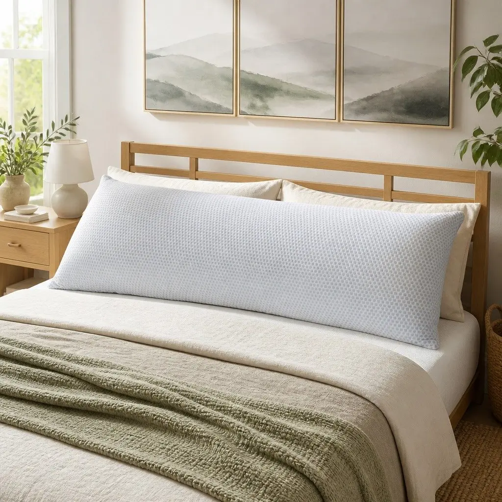 Full Body Pregnancy Pillow Memory Foam Maternity Support Side Sleeper Nursing