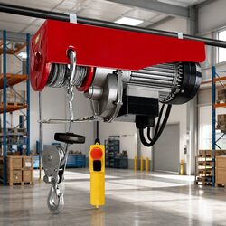 Electric Hoist Winch 400/800KG Cable 18M Rope Remote Control Lifting Garage