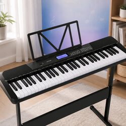 61 Key Electronic Piano Keyboard Digital Music Portable Touch Sensitive LCD