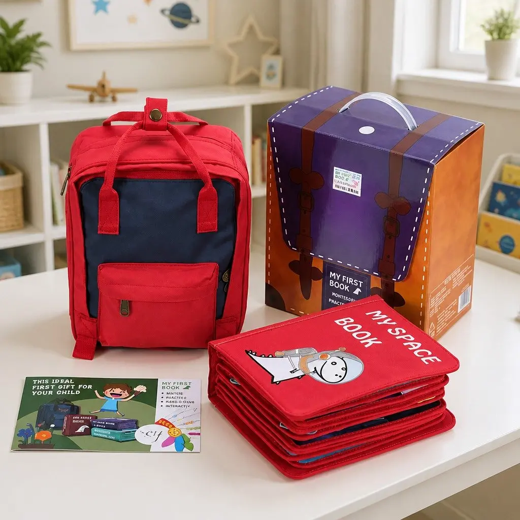 Interactive Busy Book for Kids Learning Space 24 x 19.5 cm
