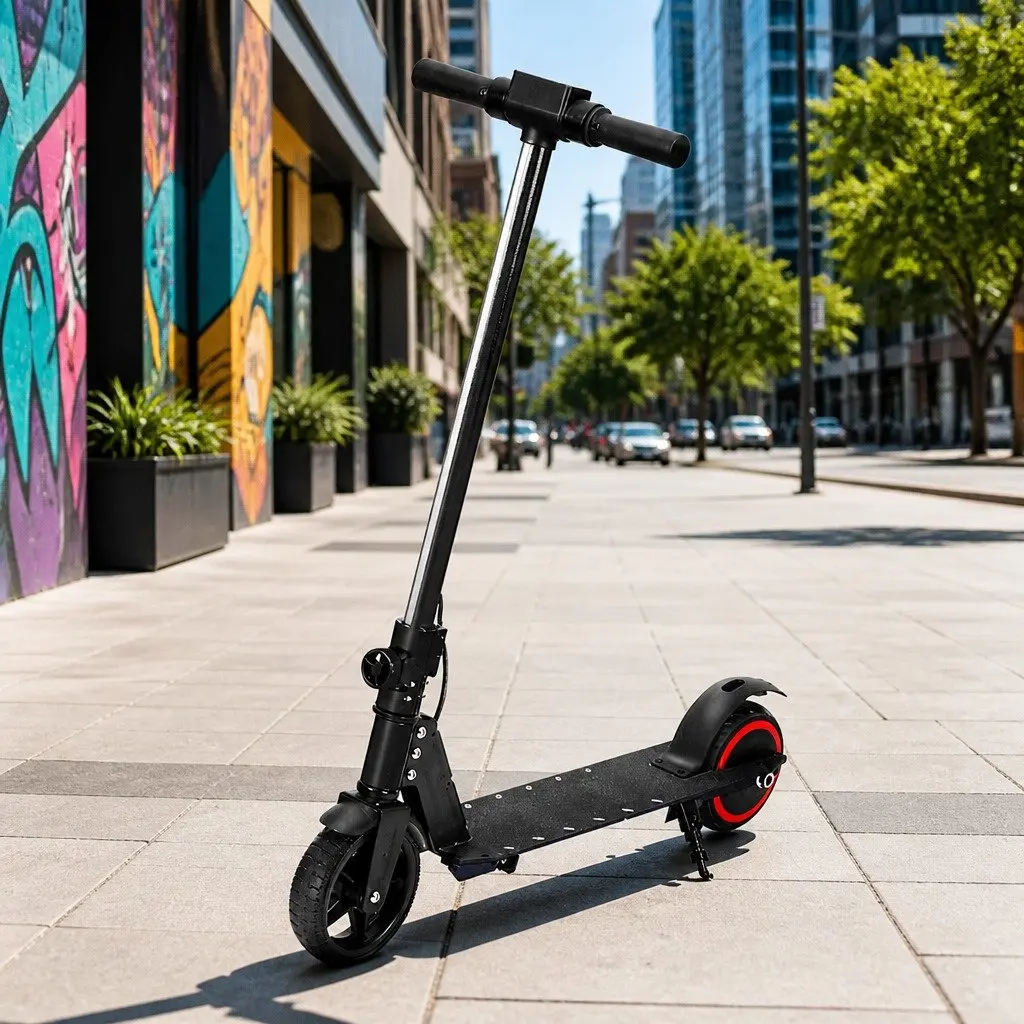 Electric Scooter 130W Commuter 16KM/H Foldable Portable Black