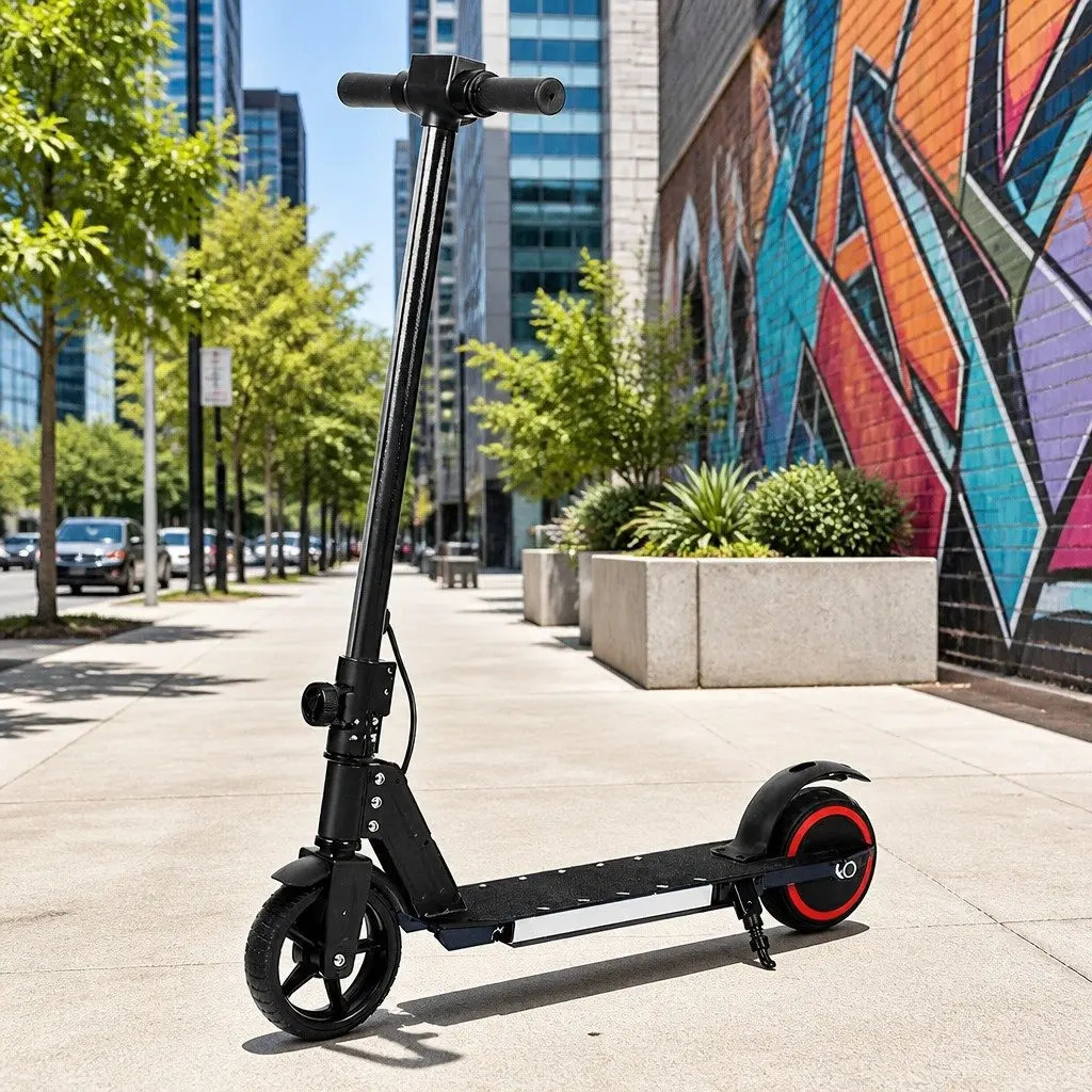 Electric Scooter 130W Commuter 16KM/H Foldable Portable Black