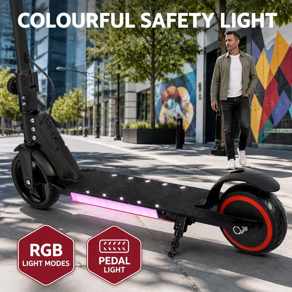 Electric Scooter 130W Commuter 16KM/H Foldable Portable Black
