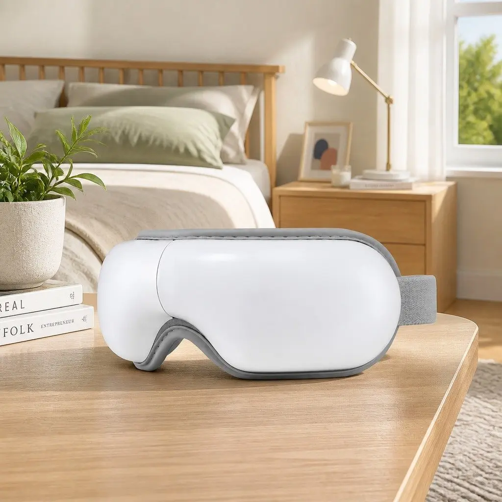 Eye Massager with Heat Vibration Bluetooth Music 180° Foldable Electric Mask