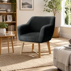 Comfortable and Reliable Charcoal Accent Chair