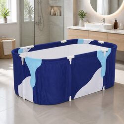 Value-Focused Foldable Bathtub PVC Spa Bucket 114x62cm