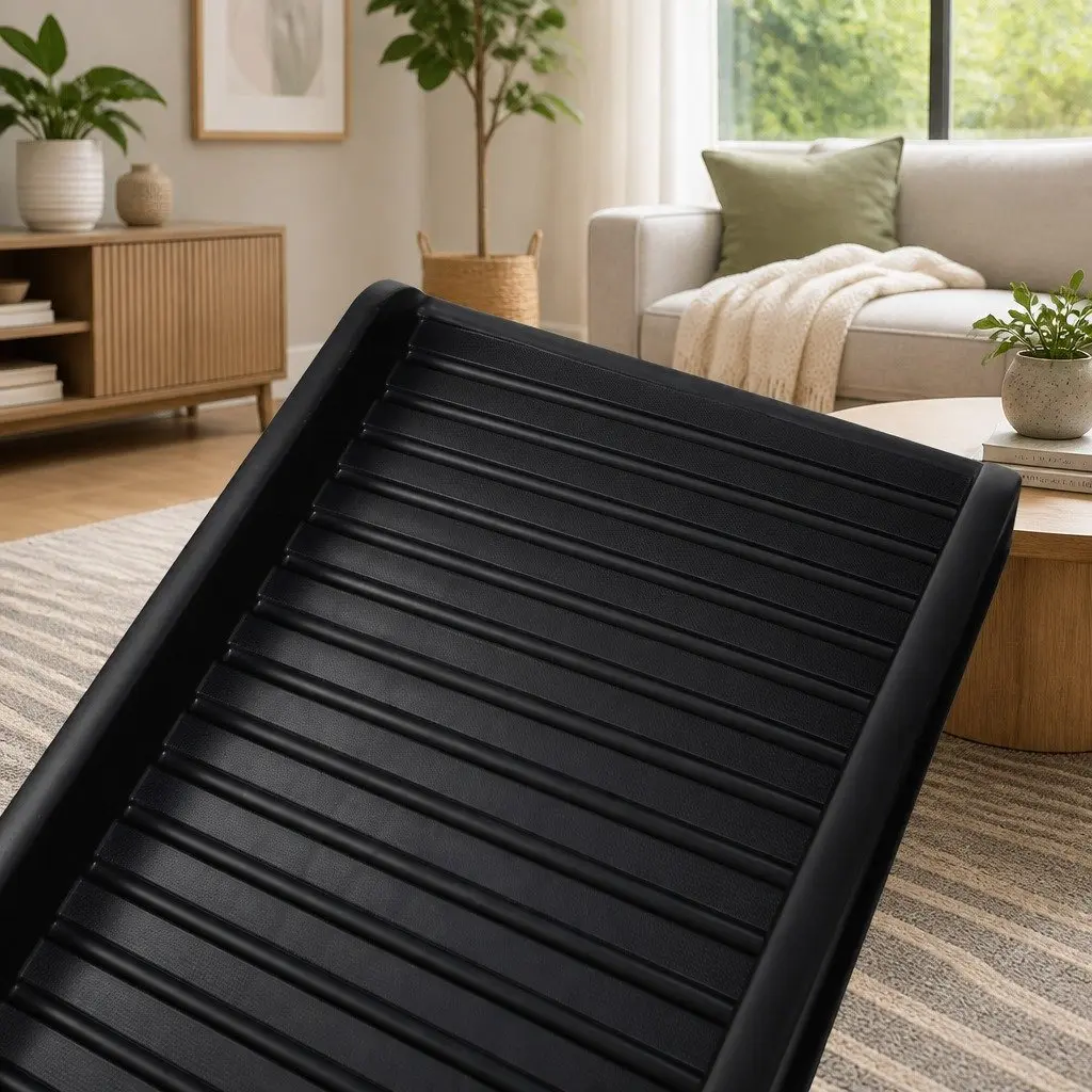 Pet Ramp Dog Stairs Car SUV Ladder Foldable Portable Travel Steps Black