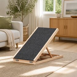Dog Ramp Steps 70cm Adjustable Height Wooden Pet Stairs Foldable Bed Sofa Car