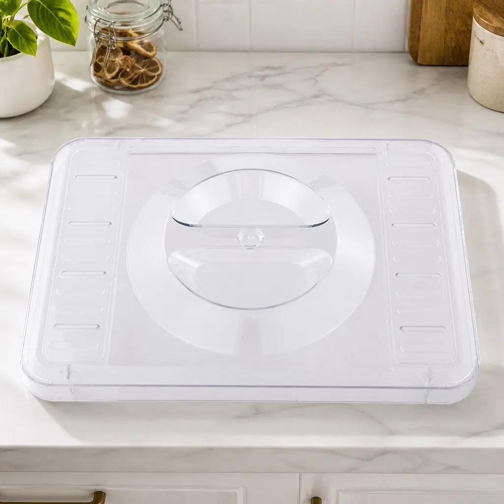 Food Dehydrator Adjustable Temperature 5 Trays Stainless Steel Silver